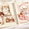 20 Sheets Girls Life Theme Stickers DIY Collage Decorative PET Girls Handbook Have a Good Day Durable Sticker Book