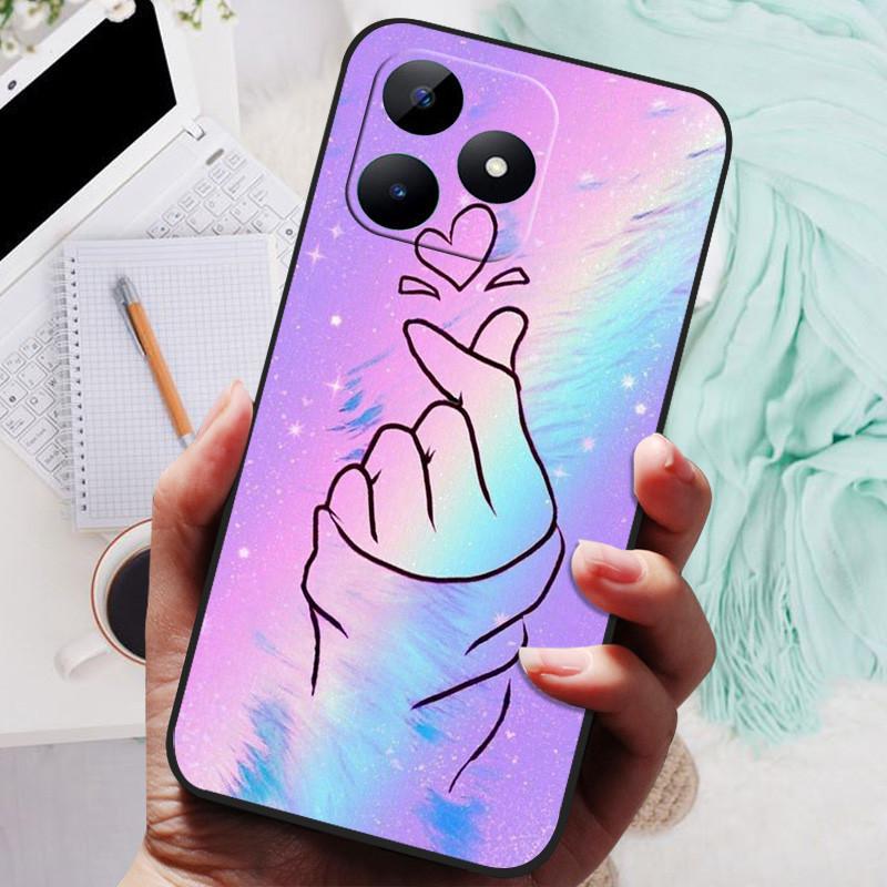 For Realme Note 50 Case TPU Silicone Shockproof Cat Phone Cover For Realme Note50 Funda RMX3834 Cool Printing Soft Coque Cute