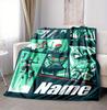 Custom Name Darth Vader Lightsaber Flannel Blanket Throw Blanket Soft Warm Sofa Bed Decor Unique Gift