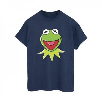 Womens/Ladies Muppets Kermit Head Cotton Boyfriend T-Shirt