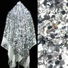 Shiny Reflective Sequin Fabric Sequins Laser Dazzle Fabric Wedding Party Dress Stage Performance Clothing Background Cloth