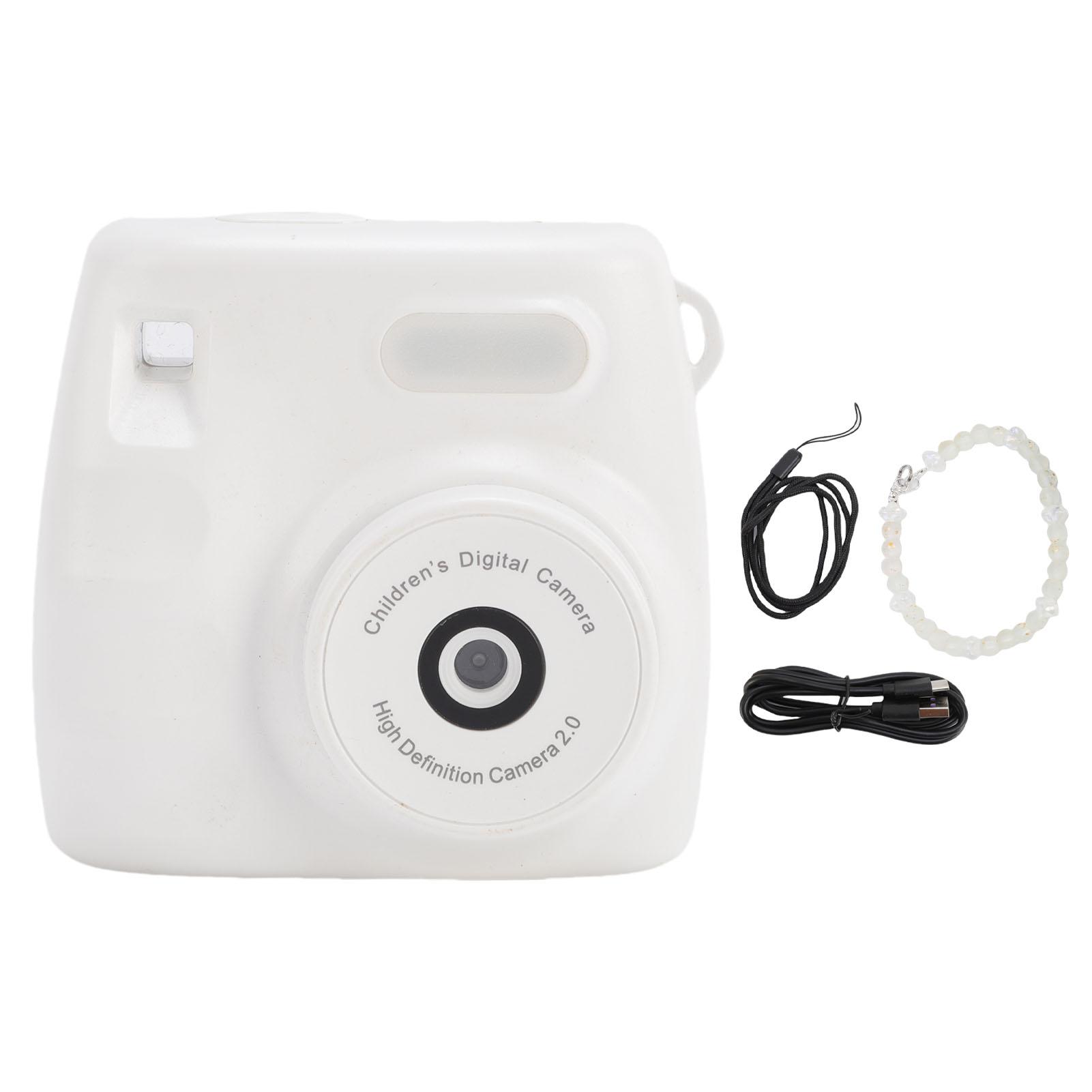 

Digital Camera for Photography 48MP 1080P HD Rainproof USB Travel Digital Camera with Flash for Teen White