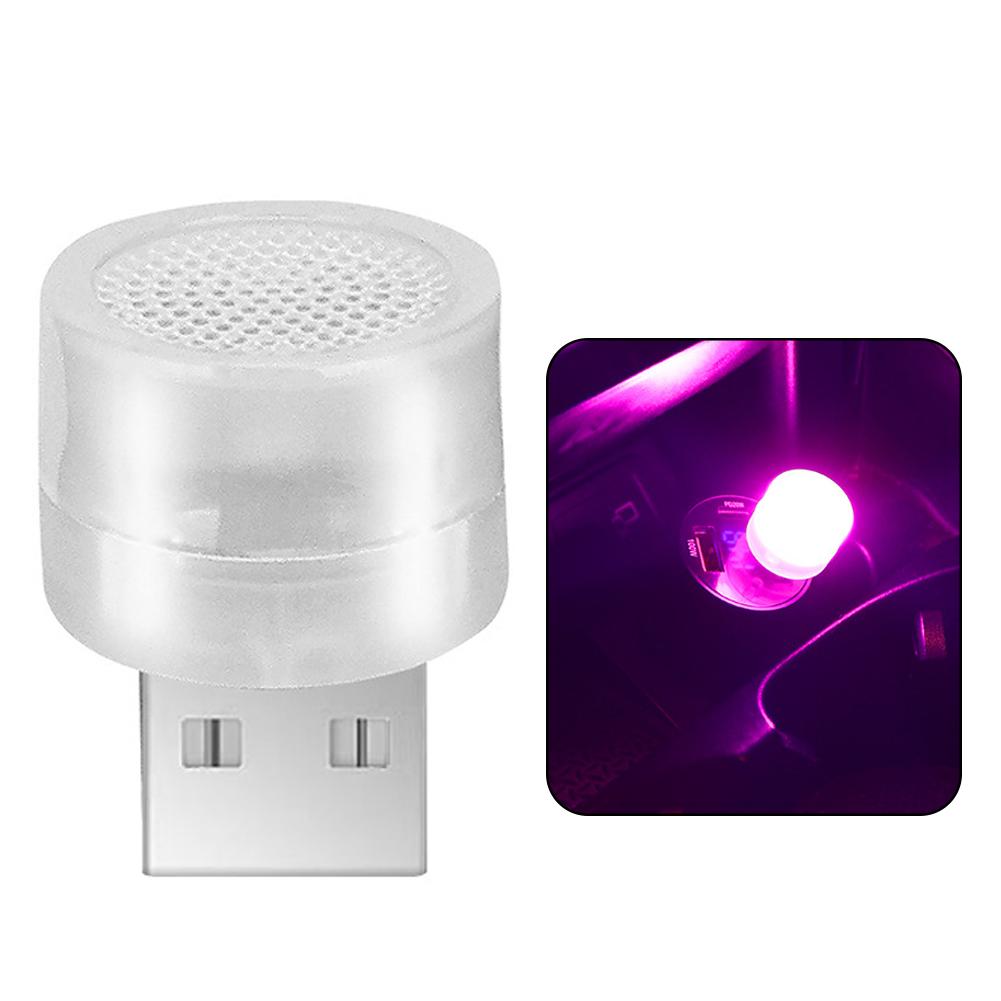 Car Mini USB LED Ambient Light Decorative Atmosphere Lamps for Interior Environment Auto PC Computer Portable Light Plug Play