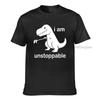 Im Unstoppable Tshirt Funny Dinosaur T Rex Novelty Tee Adult Unisexs Unisex Sm Xxxl