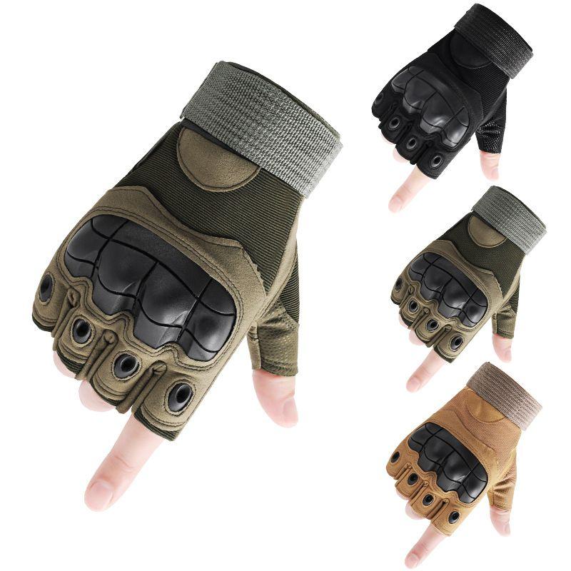 Tactical Gloves Full Finger All Year Round Outdoor Hiking Sports Fitness Touch Screen Non Slip Abrasion Resistant Fighting Cycling Training Gloves