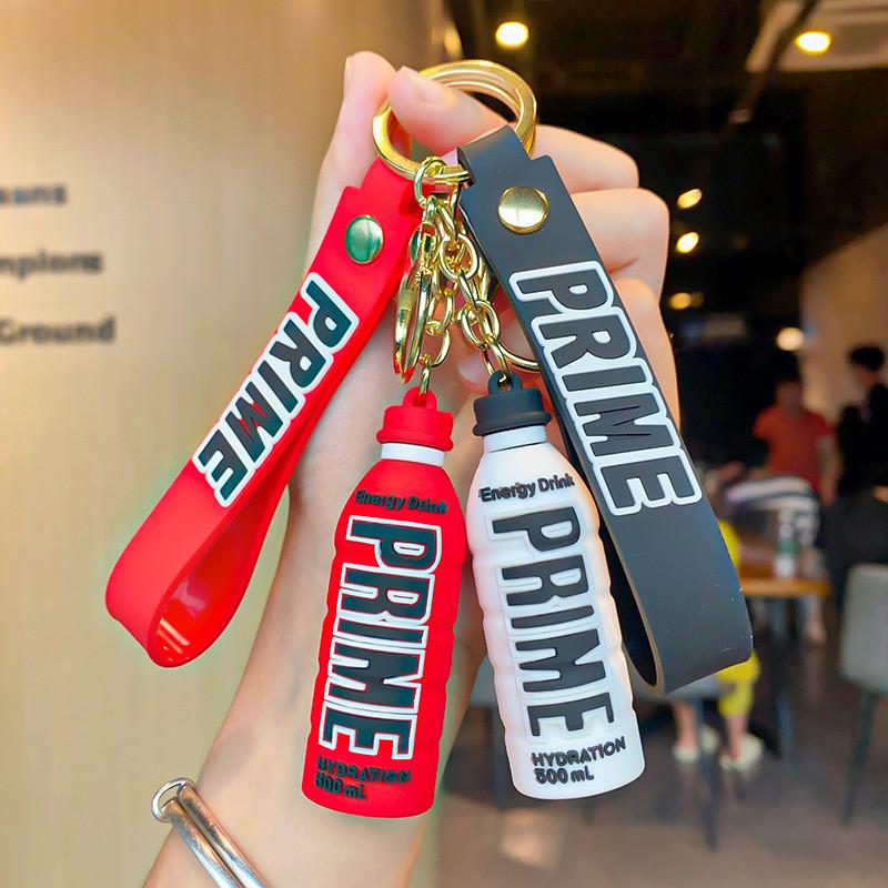 Adorable Couples Cute Prime Drink Bottle Keychain Silicone Bag Charm Gift