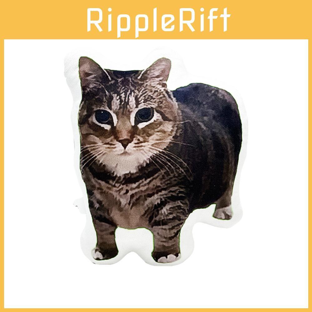 Shaped Cat Fluffy Plush Cushion Long Pile Material For Relaxing Giftgiving And