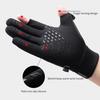 Loogdeel Skiing Gloves Two-Finger Cut Waterproof Warm Touch Screen Non-Slip for Snowboard Snow Skiing Outdoor Sports Men
