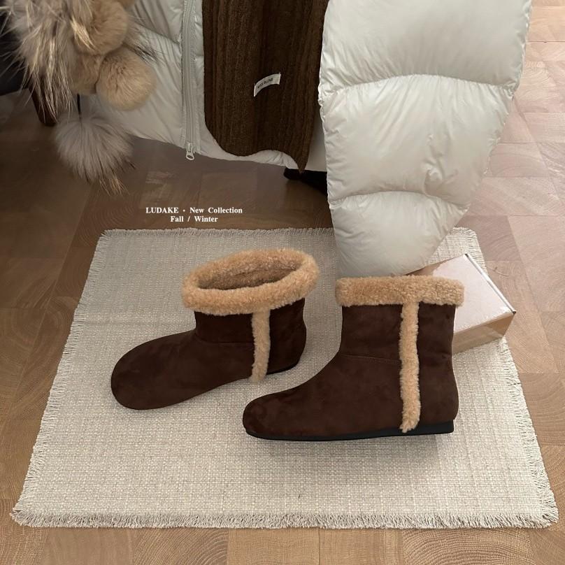 Inner height increase~ Snow boots women's winter warm velvet cotton boots 2025 new models