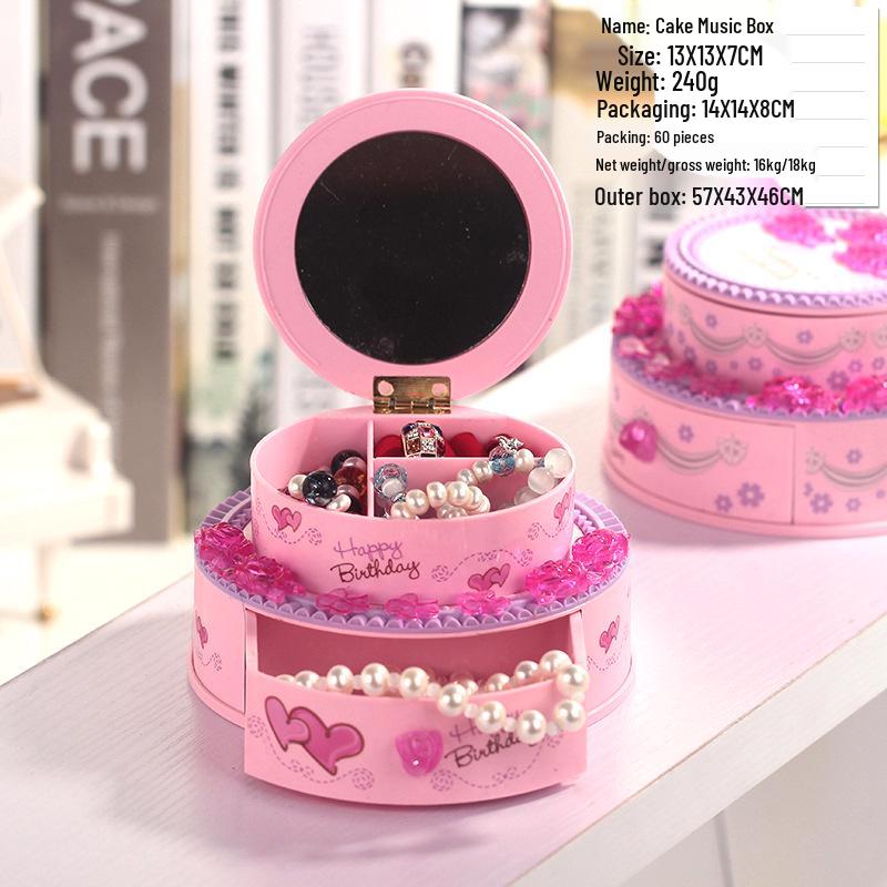 

Creative Cello & Guitar Wind-up Music Box – Student Ornament & Festival Gift Color Box Packaging