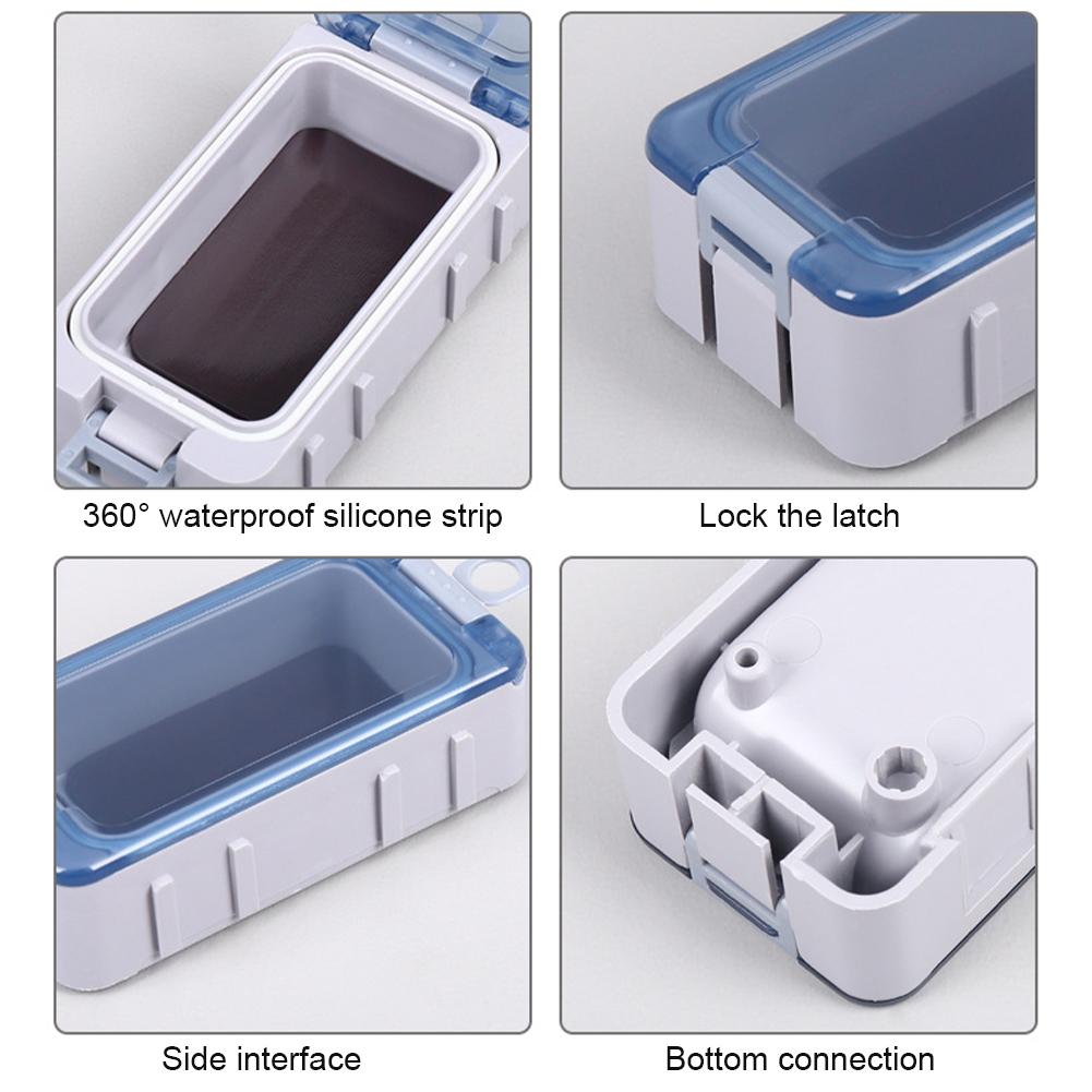1 Stück Magnetische Köderzubehörbox Mit Fluoreszierendem Dichtungsring Wasserdicht Feuchtigkeitsbeständig Angelgerät Aufbewahrungsbox