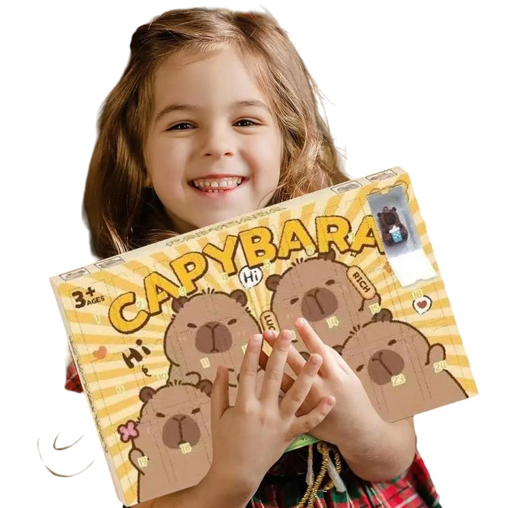 Capybara Advent Calendar 2025 Mini Capybara Figurines Xmas Countdown Calendar Holiday Countdown Calendar Xmas Surprise Gifts
