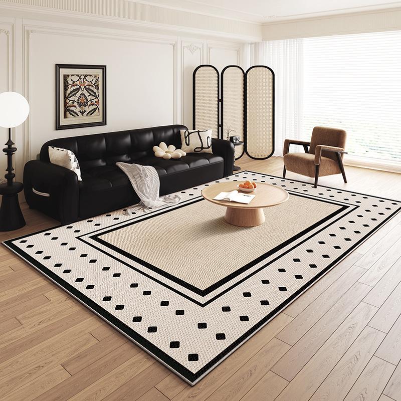 French Antique Carpet Living Room Sand Coffee Table Blanket Light Luxury Premium Bedroom Bedside Floor Mat Non-Slip And Anti-Fouling Floor Mat