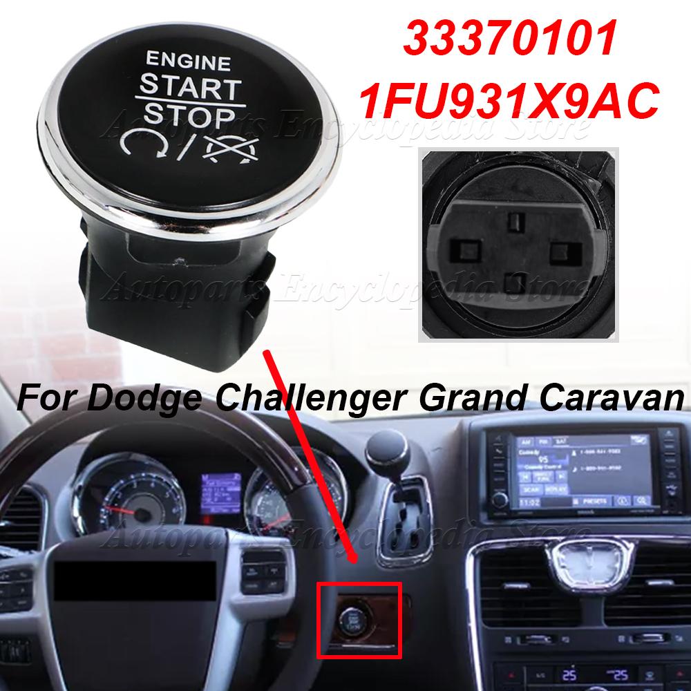 For Dodge Challenger Durango Grand Caravan Jeep Grand Cherokee 1FU931X9AC Car Push To Engine Start Stop Button Switch 33370101