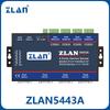 ZLAN Industrial 4-Port RS232/485/422 To Ethernet Modbus Gateway