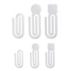 Creative Acrylic Paper Clips, Set Of 100 Multifunctional Book Sealing Clip Office School Document Craft Accessories