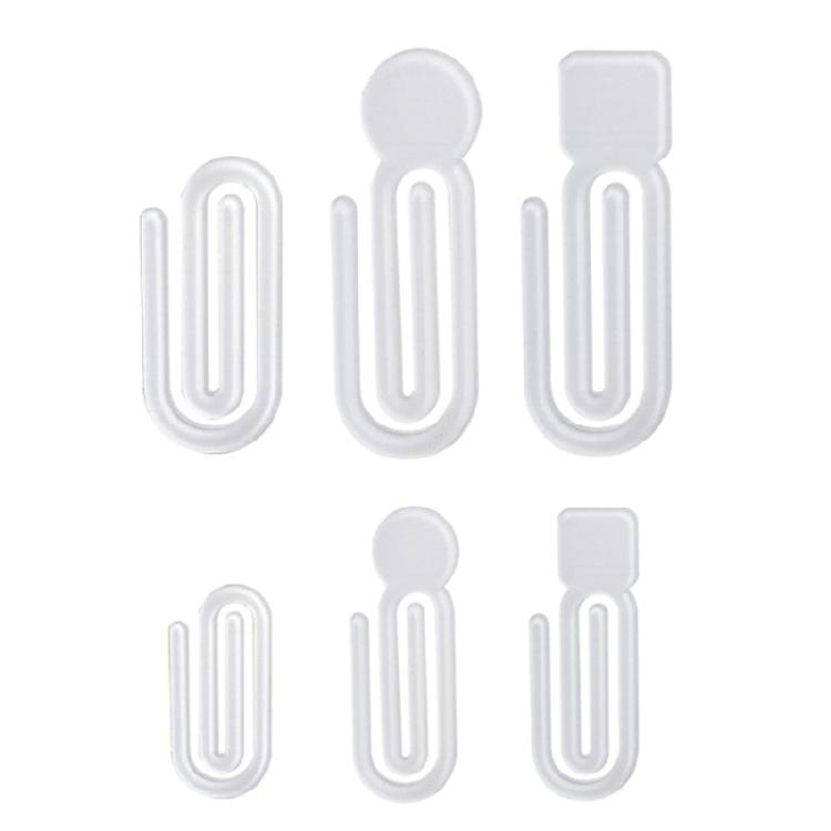 Creative Acrylic Paper Clips, Set Of 100 Multifunctional Book Sealing Clip Office School Document Craft Accessories