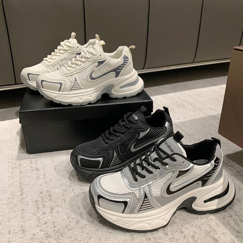 Paris Popular Dad Shoes 2025 Early Spring New Thick-soled Heightening Women's Shoes Versatile Casual Shoes Sports Shoes Women