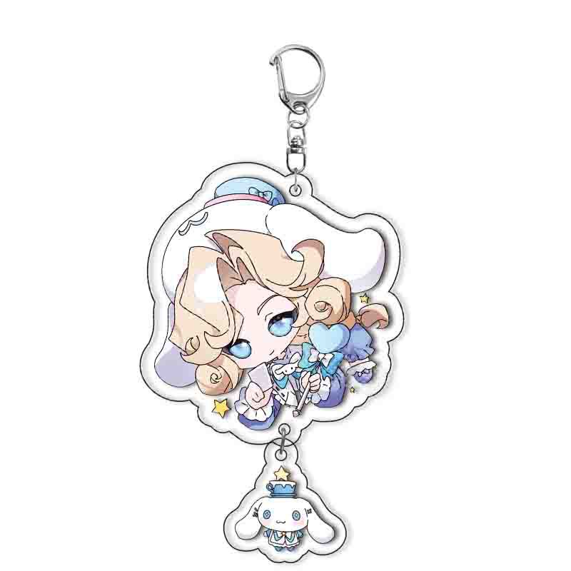 Anime Identity V Acrylic Keychain Couple Cartoon Key Ring Bag Pendant Accessories Birthday Gifts
