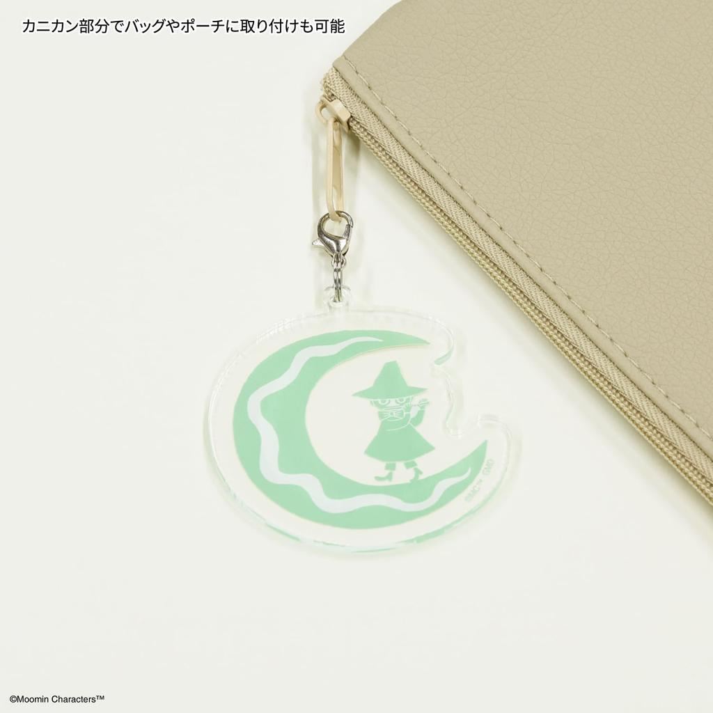 Gourmandies Moomin 80th Anniversary Mobile Acrylic Snufkin Strap, Large, MMN-240C