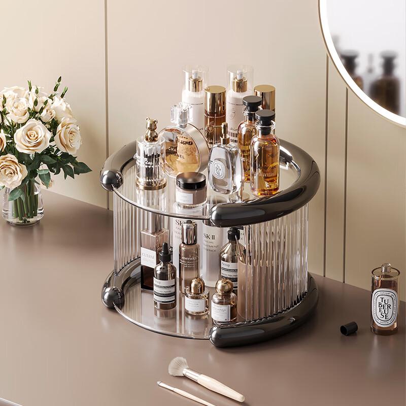 

Transparent 2-Tier Vanity Makeup Organizer