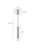 Hand Push Rotary Whisk, No-Electricity Egg Beater & Mixer for Cooking, Effortless Stainless Steel Whisk for Blending & Stirring