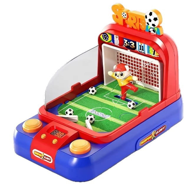 Kids Desktop Soccer Game Machine with Moving Goalkeeper, Scoreboard & Sounds Interactive Football Toy for Boys & Girls Ages 3