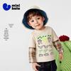 Minibala Boy's Faux 2-Piece Long Sleeve T-Shirt