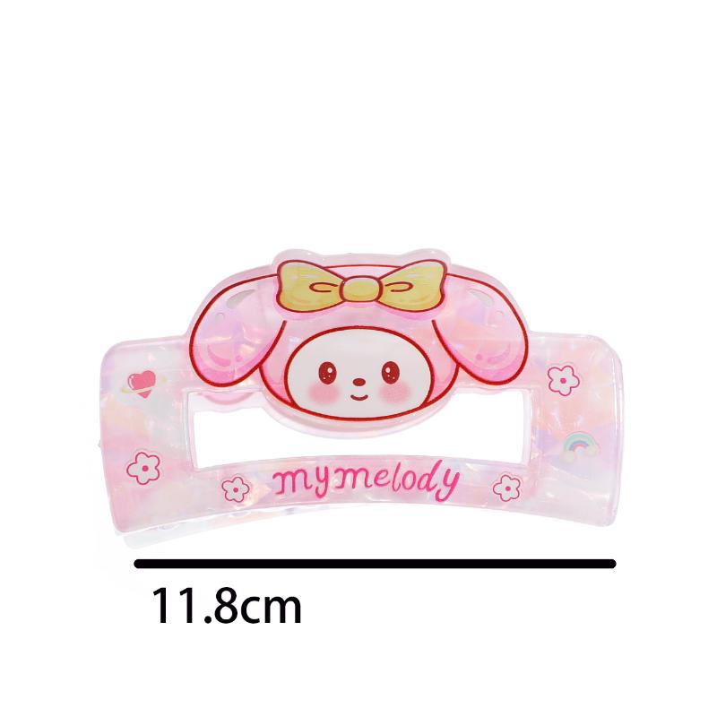 Cartoon Sanrio Hair Claw Cute Anime Acrylic Hair Clips Hello Kitty My Melody Kuromi Cinnamoroll Hairpin Lovely Hair Accessories