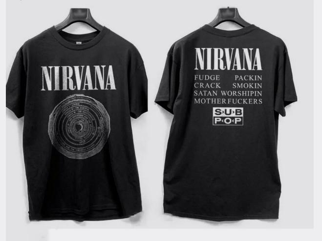 Nirvana TShirt Live 90s Concert Tour Utero Distressed Vintage Acid Unisex T-Shirt XXXL