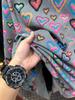 Men's Colorful Heart Print Round Neck Sweatshirt - Stylish, Versatile, & Casual Pullover for Autumn/Winter