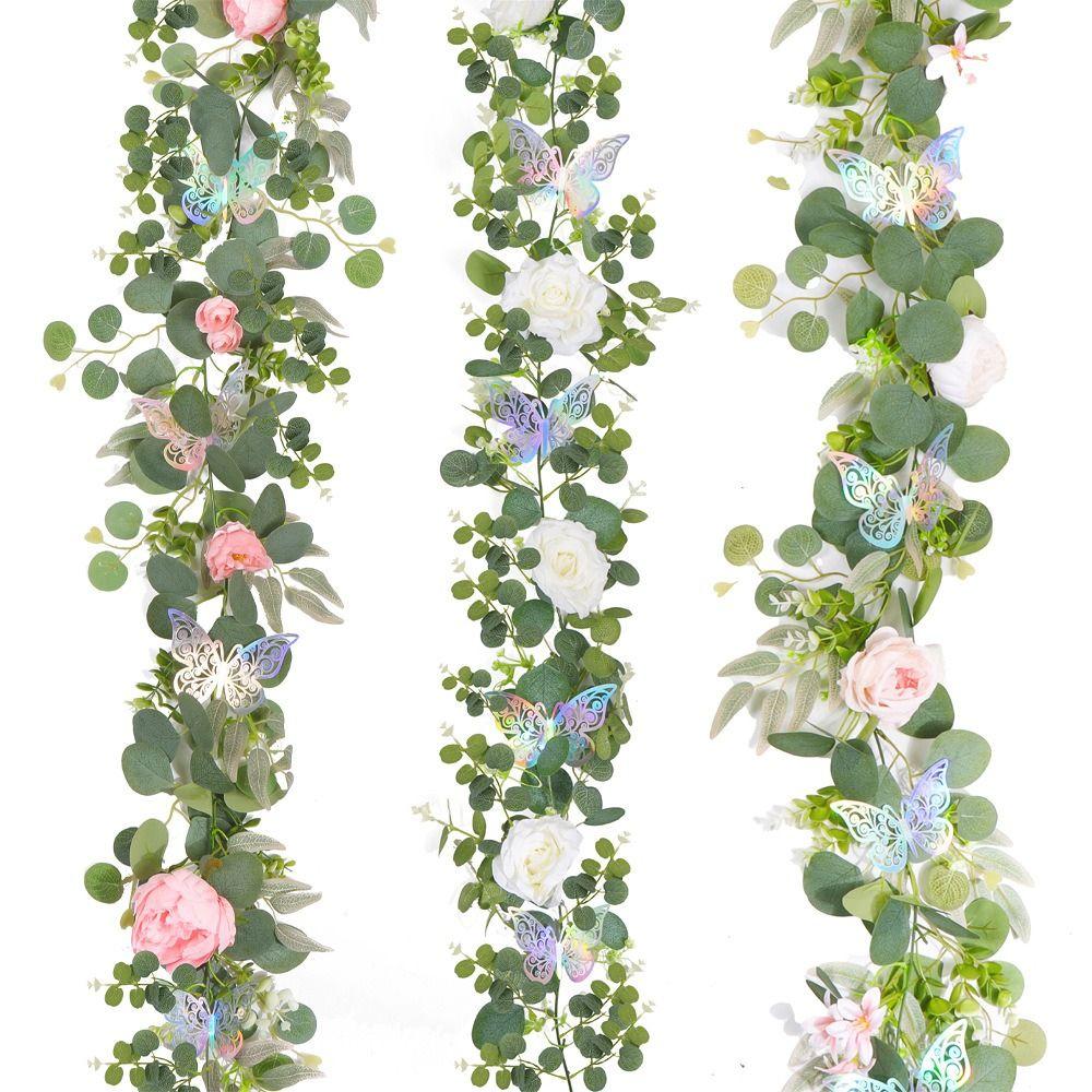 

DIY Artificial Rose Flower Vine Multicolor Wall Hanging Garland NEW Plant Wall Gift 1
