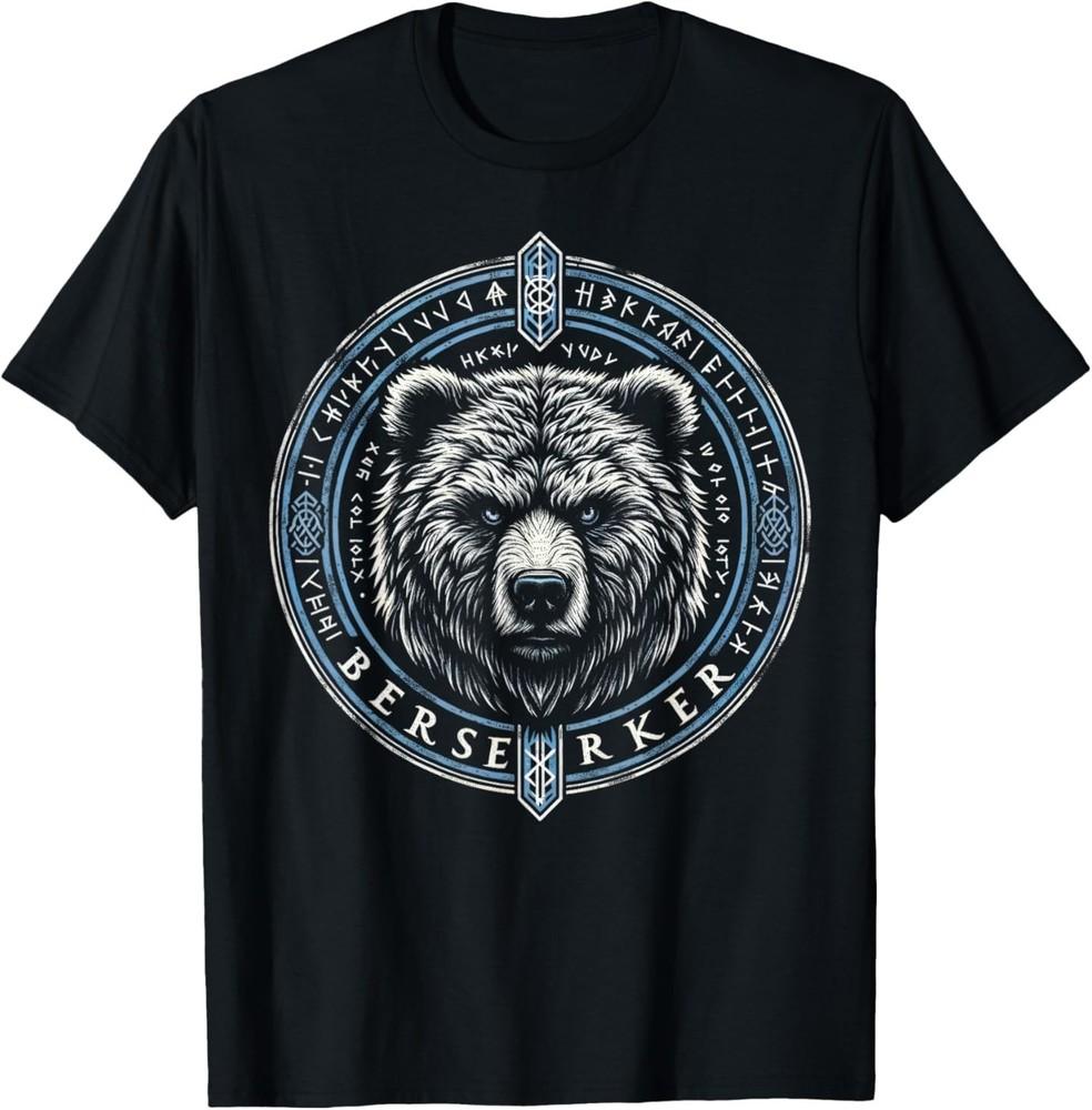 

Viking Shirt For Men Viking Berserker Bear T-Shirt XL