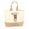Tote Bag - PLANETEE - Carla Bear Paws - Jute - Printed In France - Sturdy Handles