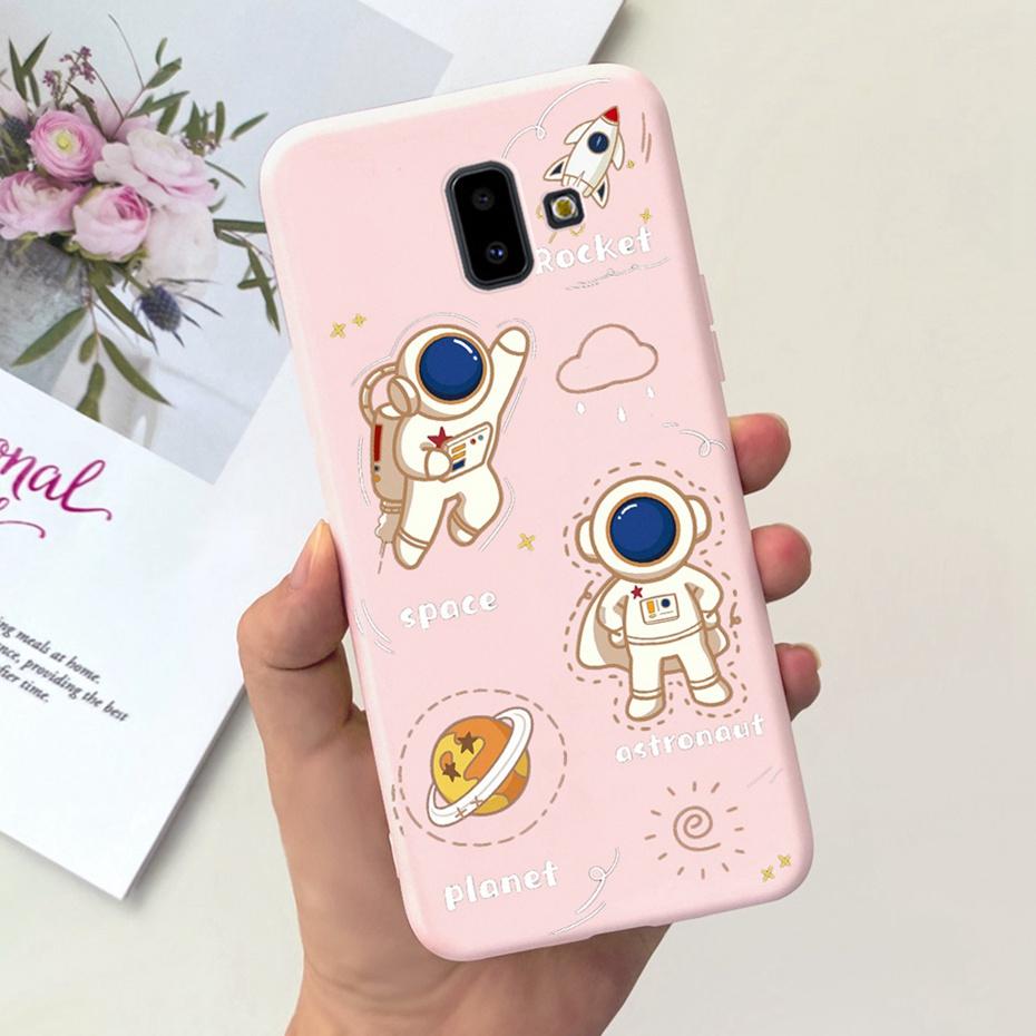 Handyhülle für Samsung Galaxy J6 Plus 2018 Niedliches Tier Cartoon Süßigkeitenfarbe Weiches Silikon TPU Hülle für Samsung J6 J 6 J6Plus