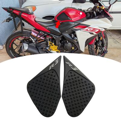 Dla Yamaha YZF R3 R 3 2015 2016 motocykl antypoślizgowa nakładka na zbiornik naklejka zabezpieczająca gaz uchwyt kolanowy strona trakcyjna YZF-R3