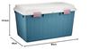 Heiwa Kogyo Outdoor Storage Bellacon Wide 120L Blue, Made In Japan, Kerosene Can Container, Gardening Storage Case