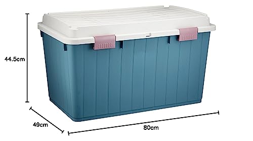 Heiwa Kogyo Outdoor Storage Bellacon Wide 120L Blue, Made In Japan, Kerosene Can Container, Gardening Storage Case