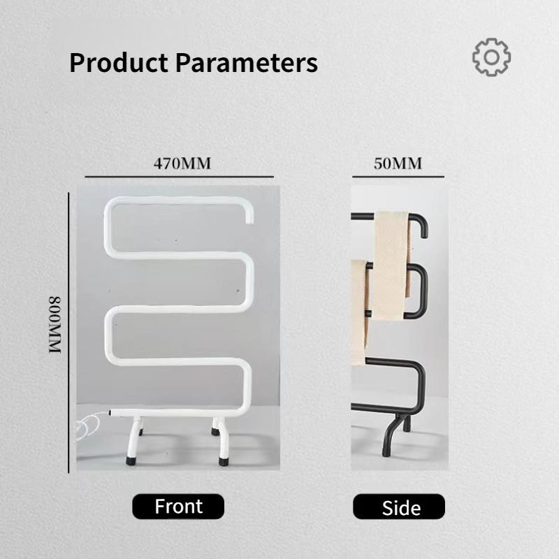 Portasciugamani Elettrico Intelligente a Temperatura Costante per Bagno in Acciaio Inossidabile per Uso Domestico
