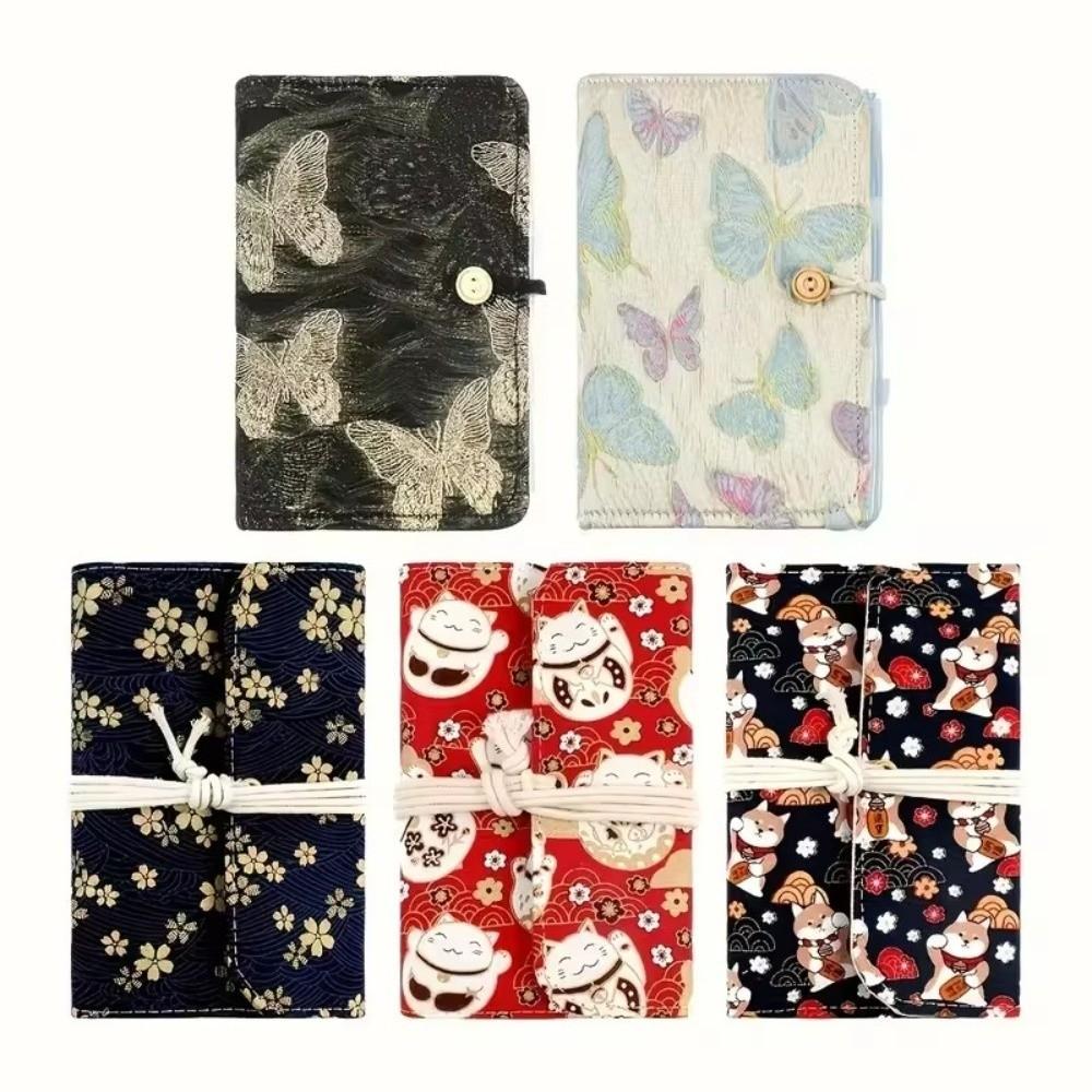 Zippered Binder Pocket Detachable Ring Needle Storage Bag 6 Hole PVC Removable PVC Binder Knitting Tool Organiser