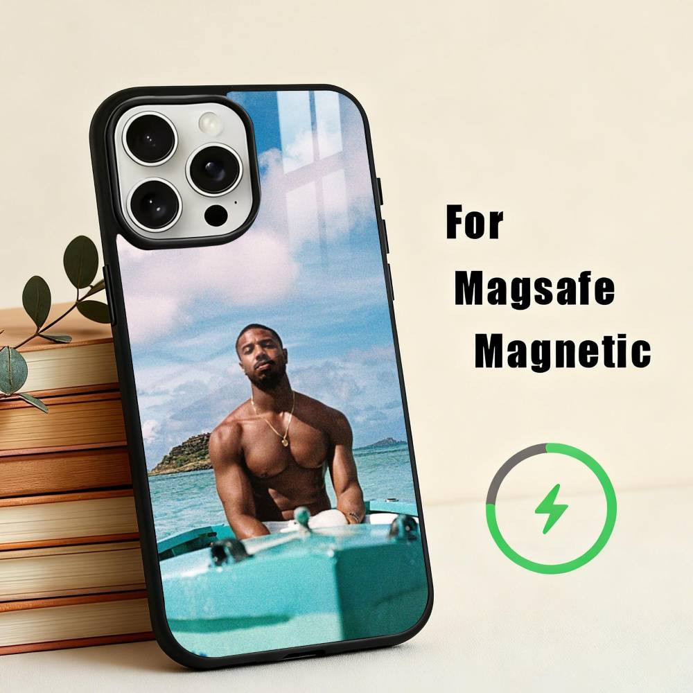 Oscar Actors M-Michael B. J-Jordan Phone Case For iPhone 17,16,15,14,13,12,Plus,Pro,Max for Magsafe Magnetic Wireless Charging