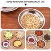 12 Pcs Stainless Steel Plate Prep Bowls Small Metal Food for Dipping Cooking Kitchen Sauce Cups Gear