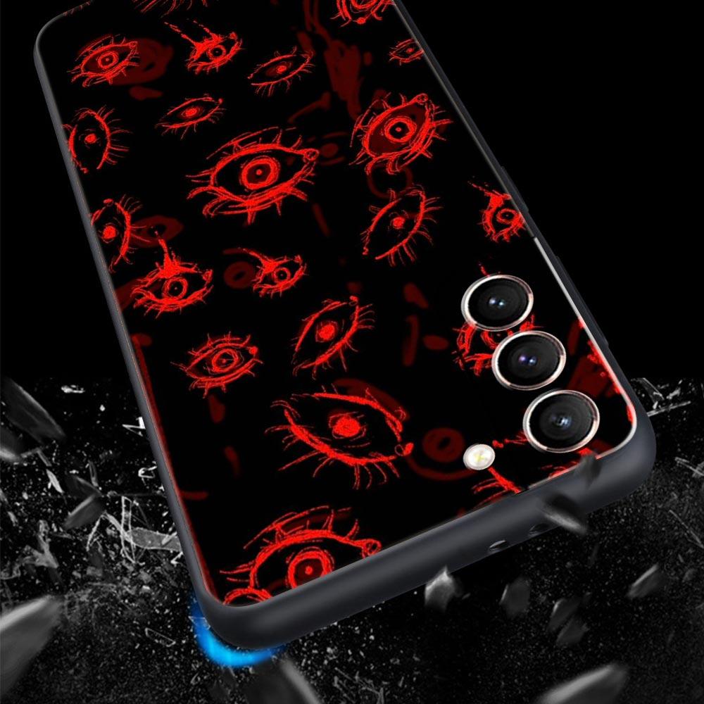 Phone Case Cover for Samsung Galaxy S26 S25 S24 S23 S22 S20 S21 FE Ultra Plus S25 Edge Soft TPU Capas Trendy Cool Eyes Creative