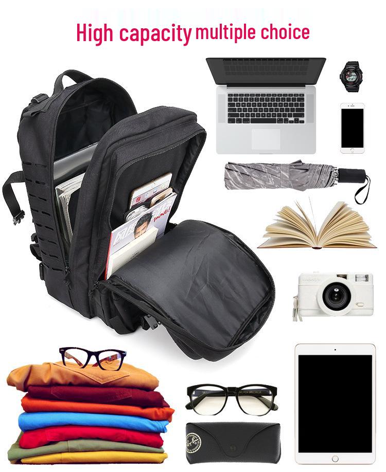 Men's Outdoor Tactical Camouflage Backpack for Off-Road, Camping, Hiking, and Cycling