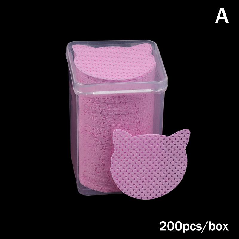 200/600 Pcs Wipes Paper Eyelash Glue Remover Wipe Mouth Of The Glue Bottle Prevent Clogging Glue Cleaner Pads Lash Extension A8