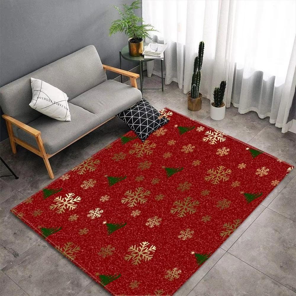 Christmas Red Truck Cardinals Carpet for Living Room Home Decor Sofa Table Large Area Rugs Bedroom Bedside Floor Mat