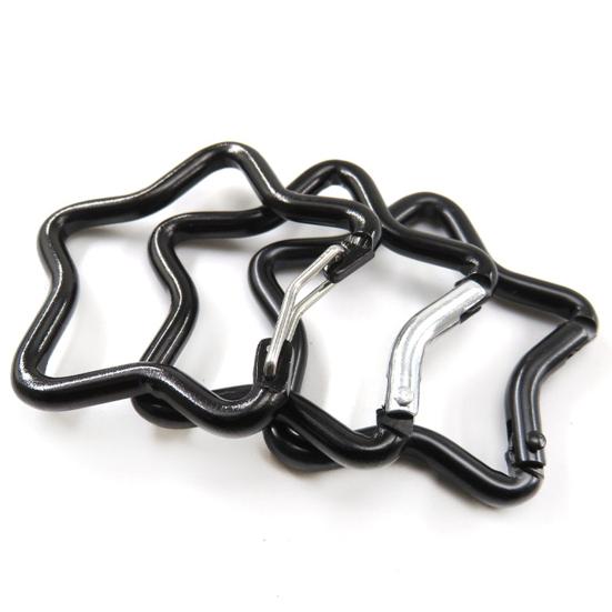 5 stk Femspissstjerneformet Karabinkrok Kraftig Aluminiumslegering Bærbar Lettvekt Utendørs Camping Klatring Snapkrok Klemme Hengende Spenne