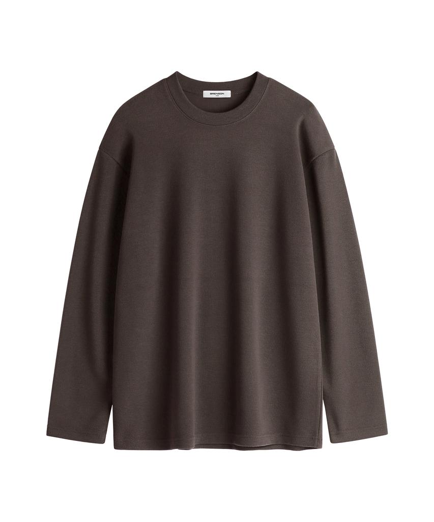 BRENSON Soft Feel Loose Fit Knit Long Sleeve Tee ( 9 Colors )
