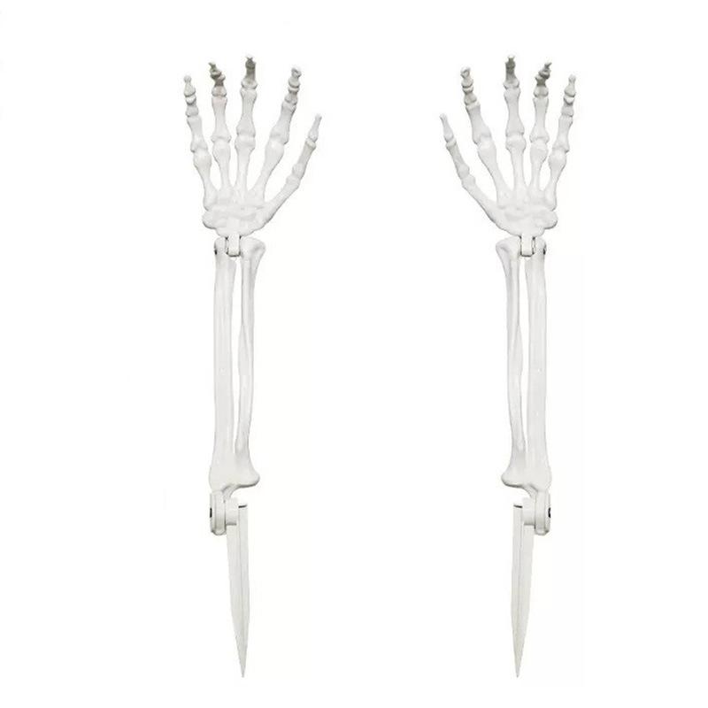 Halloween Ornaments Simulation Hand Skeleton Halloween Yard Ghost Hand Bone Ghost Festival Dress Up Props