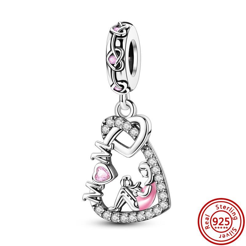 The Latest 925 Sterling copper Butterfly Flower Series Original Charm Fashion Bead Pendant Is Suitable For Girls To Make Gifts